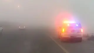 Fog In Kuwait / Fog On Road In Kuwait / Abu Halifa