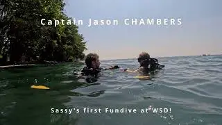 Captain Jason CHAMBERS (Belowdeck Down Under): First Fundive of his daughter Sassy on Liberty Wreck!