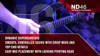 ND46 Dynamic Supercardioid Instrument Microphone