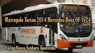 ✅[ Volta Redonda X Barra do Piraí ] Marcopolo Torino 2014 Mercedes-Benz OF-1724