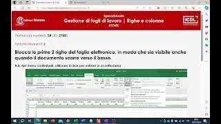 Simulazione ICDL - Spreadsheets Sezione 3 -  Gestione di fogli di lavoro