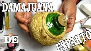 GARRAFA DAMAJUANA DE VIDRIO Y ESPARTO DAMAJUANA FOR BETHLEHEM