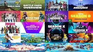 All Fortnite Cinematic and Battle Pass Trailers ( season 1 - 13 ) HD!