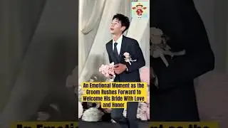 An Emotional Moment as the Groom Rushes Forward to Welcome His Bride With Love and Honor
