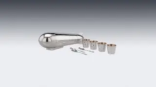 ANTIQUE 20thC ART DECO SILVER PLATED ZEPPELIN COCKTAIL SHAKER c 1930 | PUSHKIN ANTIQUES