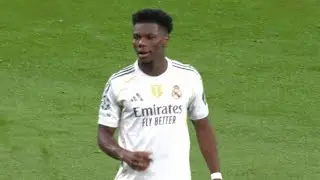 Aur&eacute;lien Tchouam&eacute;ni vs Juventus 🏠⚪ | Champions League 2025 | Impressive Midfield Anchor