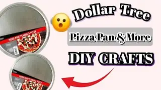 MUST SEE! Dollar Tree Pizza pan & Pringles can HIGH-END Decor #diy #dollartree #craft