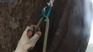 The Nose (El Capitan) - Aid Climbing - Pitch 13 Texas Flake
