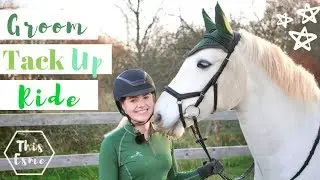 Groom Tack Up + Ride with me | Winter Jumping | This Esme
