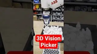 Bin Picking mit 3D Kamera. Endlich wird auch gegriffen! #abb #robotics