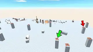 All Units Minefield Battle Race. Animal Revolt Battle Simulator ARBS
