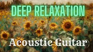 30 Minutes Relaxing Solo Guitar Music - Sunflower Field Frame TV Art TV Screensaver