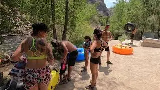Clear Creek Golden, Colorado biking. Popular tubing site.