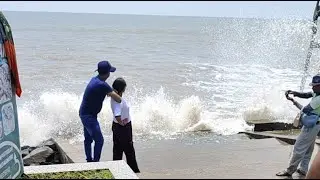 দীঘা - In is live! মন্দারমনি জোয়ারে সময় একই দৃশ্য 😱😱today live mandarmoni 🙏