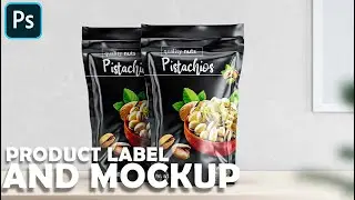 PRODUCT LABEL DESIGN AND 3D MOCKUP | PHOTOSHOP TUTORIAL | PIXITZ STUDIO | PS