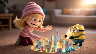 A Tiny City Comes Alive as a Minion Builds a Magical World at Home ✨🏙️ | Funny Minion Cartoon