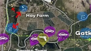 PUBG - Awesome speedup test! Looting 3 Compounds and Driving Through Swamp Town [zoom zoom zoom]