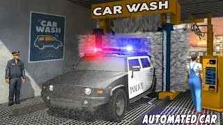 Police Car Wash Service Gas Station Parking Games Android And IOS