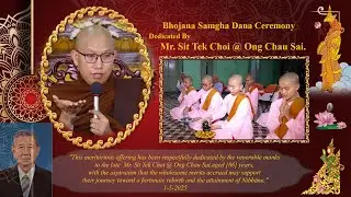 Bhojana Samgha Dana Ceremony 1.5.2025