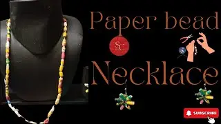 Paper Bead Necklace & Earrings | DIY Jewelry Making Ideas | Easy Steps / Tutorial