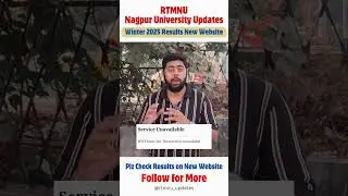 Winter 2025 Results new website of rtmnu nagpur university