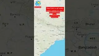 New Delhi to guwahati Assam in guwahati sampark kranti express |  map route #travel #music