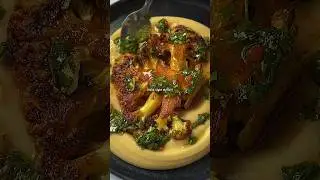 CAULIFLOWER STEAK + CHIMICHURRI #shorts