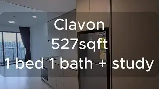 Clavon 1 bed + study (527sqft)