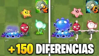+150 DIFERENCIAS INCREIBLES de PvZ2 vs Gardendless! - Película completa.