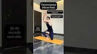 Vatayanasana | Horse Pose for balance strength & focus in at once 🧘🏼&zwj;♂️ #yoga #health #mobility