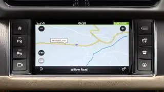 Jaguar XF 2016 | Сенсорная навигация InControl: ввод пункта назначения