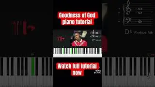 Cece Winans- Goodness of God piano.