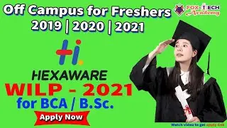 Hexaware recruitment 2021 | Jobs for freshers 2021 | Off campus job for freshers | off campus job