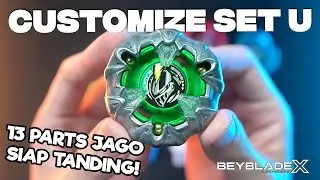 PEMAIN BEYBLADE WAJIB PUNYA SET INI!! Unboxing UX-10 Customize Set U KnightMail