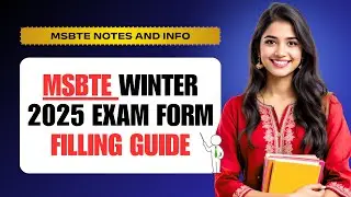 MSBTE Winter 2025 Exam Form Filling Guide 🔴 Last Date, Fees & Step by Step Process Explained
