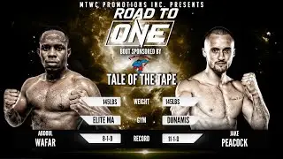 MTWC Road to One Finals: Jake Peacock vs Abdoul Wafar