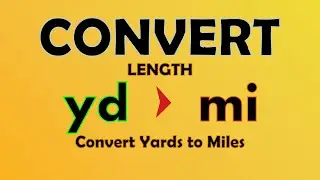 Unit Conversion - Yards to Miles (yd to mi)