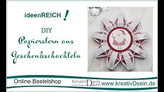 Papierstern selber machen mit Schritt für Schritt Anleitung bei KreativDsein
