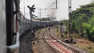Kozhikode - Thrissur Passenger led by ERS WDG3A Departing Shornur Junction