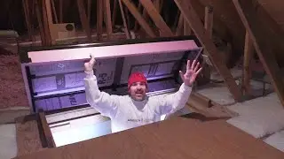 Attic INSULATION Install EASY! Stair Access Box Insulate Drop Down Thermal Cover DIY pulldown