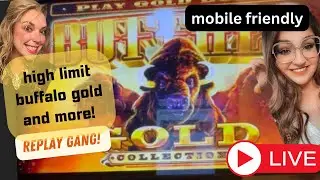 BUFFALO GOLD SLOT PLAY! at Monarch Casino, Mobile Friendly! Replay gang