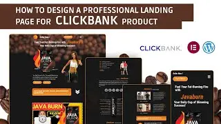 How to Create Professional Clickbank Landing Page in Wordpress using Elementor | Elementor tutorial