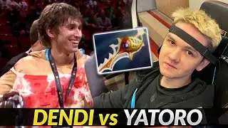 Yatoro Divine Rapier against Dendi's Signature hero - Pudge