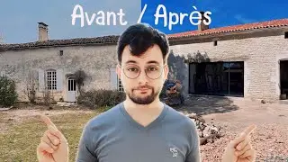 Ça change tout Pose des baies vitrées, puis achèvement de la toiture ! Rénovation maison