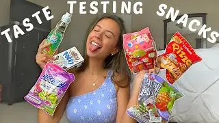 TASTE TESTING ASIAN SNACKS | + mini haul