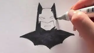 How I Drew Batman 💥 | Dark Knight Fan Art