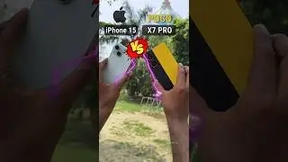 iPhone 15 vs Poco X7 Pro Zoom Testing #iphone #iphone15 #pocox7pro5g #zoom #camera #shorts