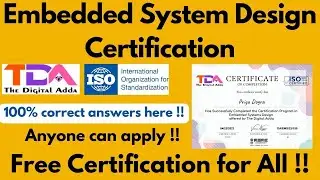 Embedded System Professional Certification | Free Certificate for Electronic and Electrical Engineer
