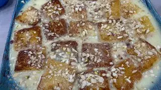 క్రీమీ బ్రెడ్ కస్టర్డ్ 😋#food#foodie#foodlover#yummy#dessert#love#recipe#home#homemade##love#tasty