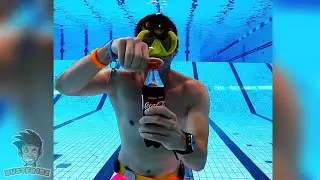 Drinking Underwater With A Straw | Buster10z